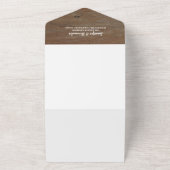 Rustikales Foto All In One Einladung (Außenbereich)