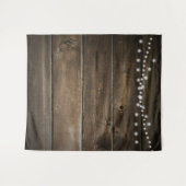Rustikales Foto aus Holz - Hintergrund für Hochzei Wandteppich (Vorderseite (Horizontal))