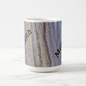 Rustikales Foto aus Holzkörnern Kaffeetasse (Mittel)