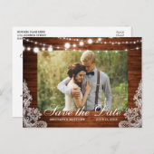 Rustikales Foto aus Holzreihen Postkarte (Vorne/Hinten)