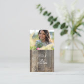 rustikales Foto aus Western Visitenkarte (Stehend Vorderseite)