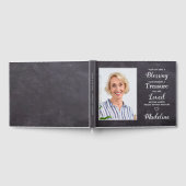 Rustikales Foto bei der Beerdigung des Gedächtniss Gästebuch (Voll)