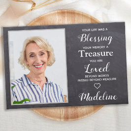 Rustikales Foto bei der Beerdigung des Gedächtniss Gästebuch