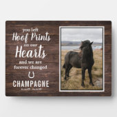 Rustikales Foto  Beileid Keepake Fotoplatte (Vorderseite)