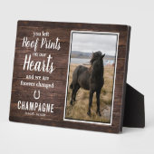 Rustikales Foto Beileid Keepake Fotoplatte (Seite)