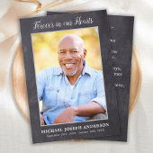 Rustikales Foto Beileid Prayer Card Beerdigung