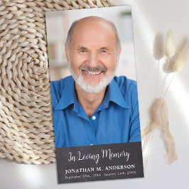 Rustikales Foto-Beileid zur Beerdigung Dankeskarte