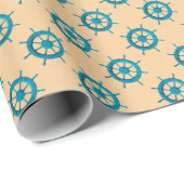 Rustikales Foto-Bild für das Ruderboot Geschenkpapier (Rolleneckpunkt)