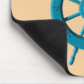 Rustikales Foto-Bild für das Ruderboot Mousepad (Ecke)