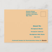 Rustikales Foto-Bild für das Ruderboot Postkarte (Rückseite)