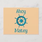 Rustikales Foto-Bild für das Ruderboot Postkarte (Vorderseite)