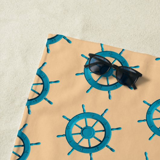 Rustikales Foto-Bild für das Ruderboot Strandtuch (Beispiel)