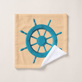 Rustikales Foto-Bild für das Ruderboot Waschlappen