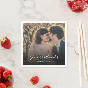 Rustikales Foto boho Hochzeit Serviette