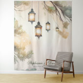 Rustikales Foto Botanisches Laternenlicht Wandteppich (Beispiel)