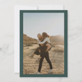 Rustikales Foto Brautparty Einladung (Rückseite)