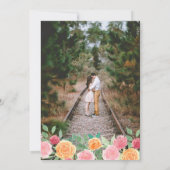 Rustikales Foto-Brautparty Einladung (Rückseite)