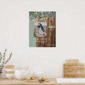 Rustikales Foto-Brautparty Poster (Küche)