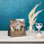Rustikales FOTO-COLLAGE-Geschenk Benutzerdefiniert Fotoplatte (InSitu)