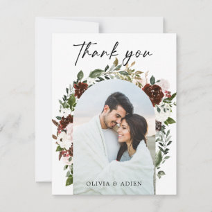 Rustikales Foto Dankeskarte