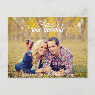 Rustikales Foto, das Save the Date Karte Wedding