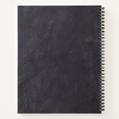 Rustikales Foto-Denkmal für Grünpflanzen Bestattun Notizblock (Rückseite)