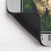 Rustikales Foto: Der beste Hund-Vater der Welt, Pa Mousepad (Ecke)