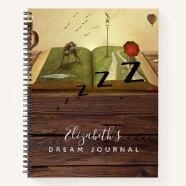 Rustikales Foto Dream Journal Analysis Record Notizblock