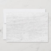 Rustikales Foto einer kunstvollen Aquarellenkultur Einladung (Rückseite)