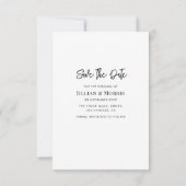 rustikales Foto Einladung (Rückseite)