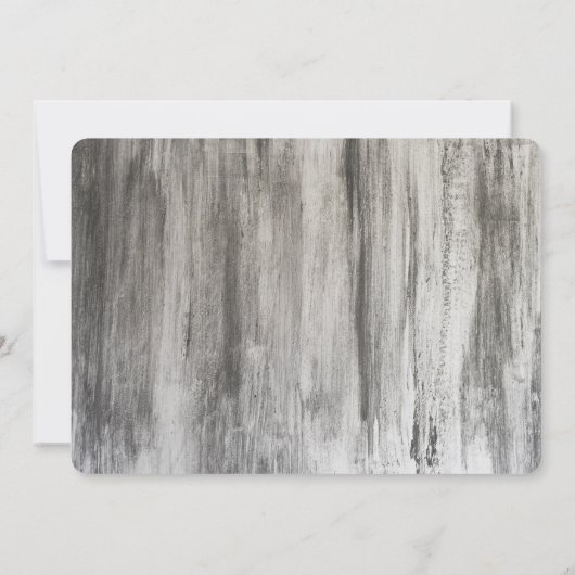 Rustikales Foto Einladung (Rückseite)