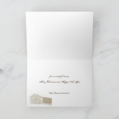 Rustikales Foto Feiertagskarte (Innenseite)