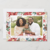 Rustikales Foto Feiertagskarte (Vorderseite)