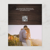 Rustikales Foto Flyer (Hinten)