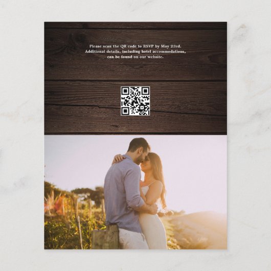 Rustikales Foto Flyer (Hinten)