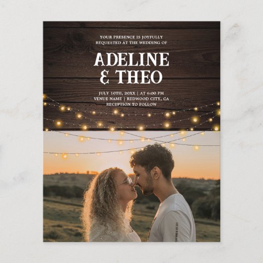 Rustikales Foto Flyer (Vorne)