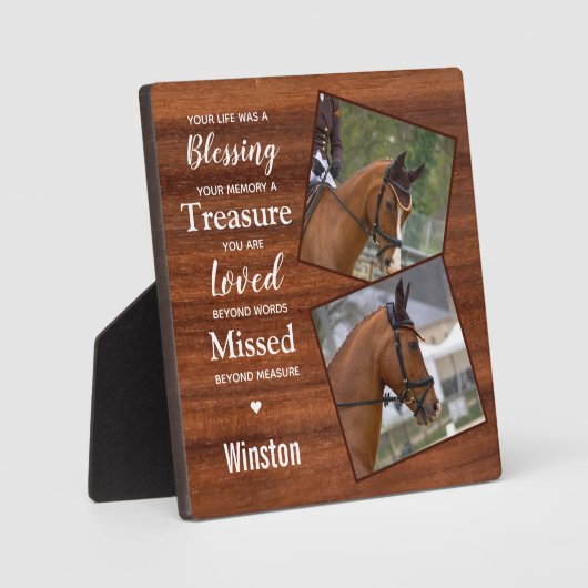 Rustikales Foto Fotoplatte (Vorderseite)