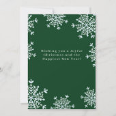 Rustikales Foto Frohe Weihnachten zusammen grün (Rückseite)