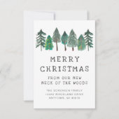 Rustikales Foto frohe Weihnachtsreise Ankündigung (Vorderseite)