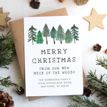 Rustikales Foto frohe Weihnachtsreise