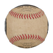 Rustikales Foto für benutzerdefinierte Textfirmen Baseball (Vorderseite)