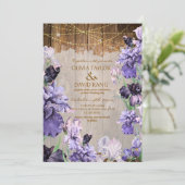 Rustikales Foto für Blumenzwiebeln Einladung (Stehend Vorderseite)