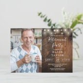 Rustikales Foto für das Party "Ruhestätte" von Hol Einladung (Stehend Vorderseite)