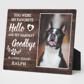 Rustikales Foto für Haustiere - Gedächtnis und Bei Fotoplatte (Seite)