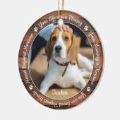 Rustikales Foto für Haustiere Keramik Ornament (Links)