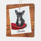 Rustikales Foto für Haustiere Keramikornament (Links)