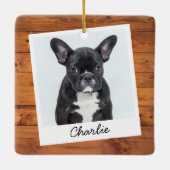 Rustikales Foto für Haustiere Keramikornament (Rückseite)