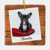 Rustikales Foto für Haustiere Keramikornament (Vorderseite)