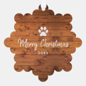 Rustikales Foto für Haustiere Ornament Karte (Rückseite)