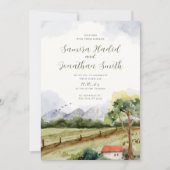 Rustikales Foto für Hochzeiten Einladung (Vorderseite)